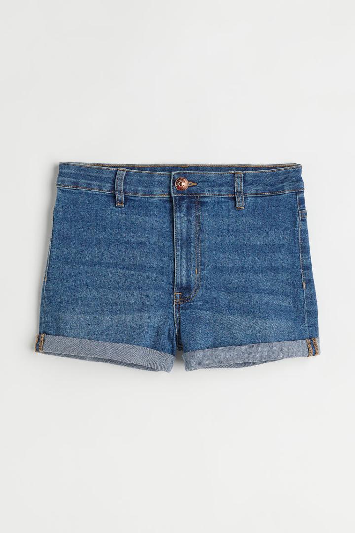 H & M - Shorts High Waist - Blue