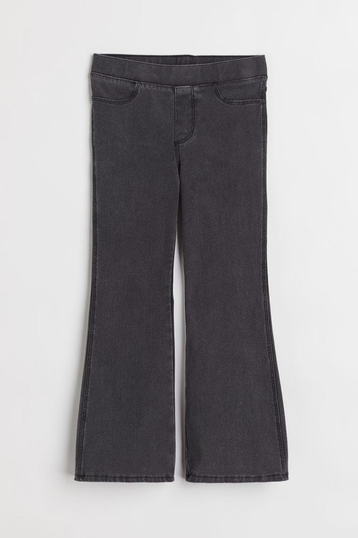 H & M - Flared Jeggings - Gray