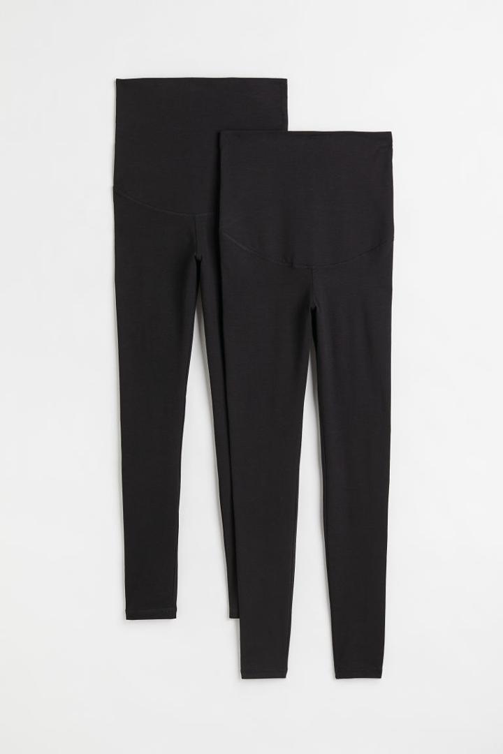 H & M - Mama 2-pack Before & After Leggings - Black