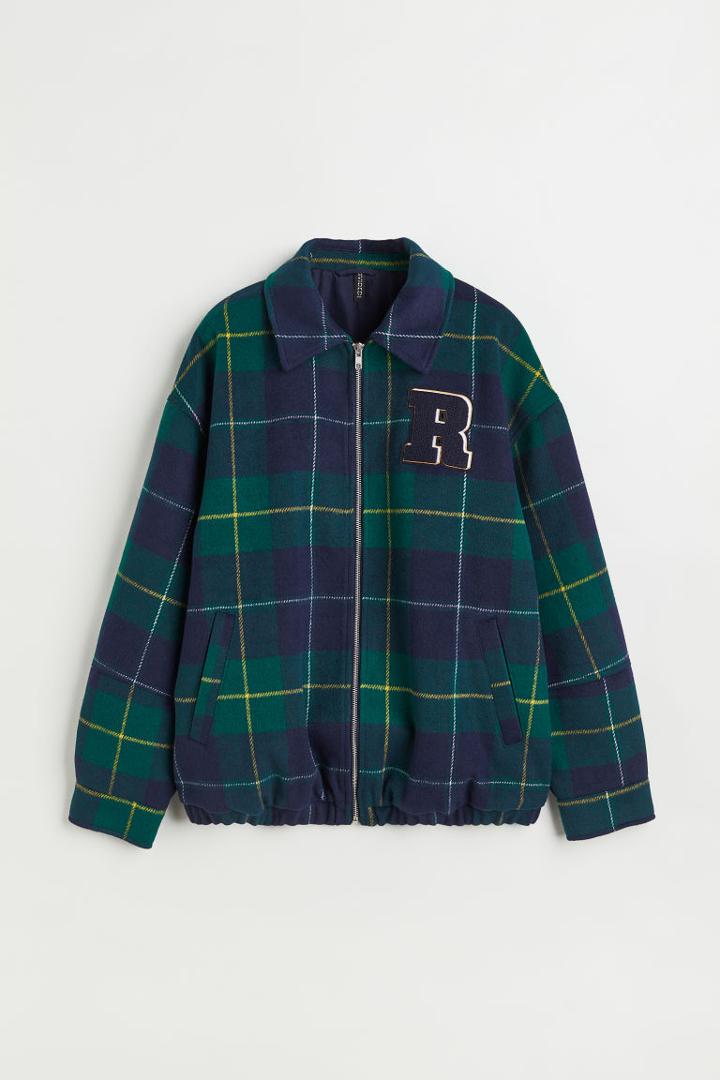 H & M - Boxy Jacket - Blue