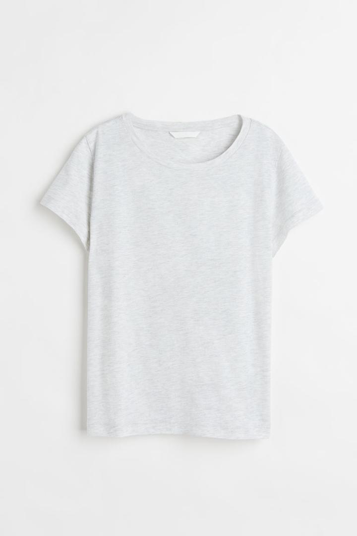 H & M - Cotton T-shirt - Gray