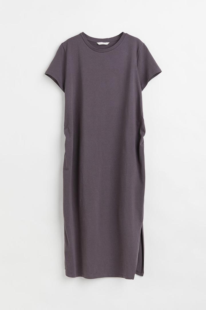 H & M - Mama Cotton T-shirt Dress - Gray