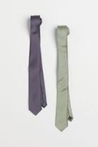 H & M - 2-pack Ties - Blue