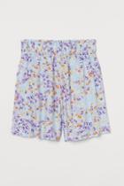 H & M - High Waist Shorts - Blue