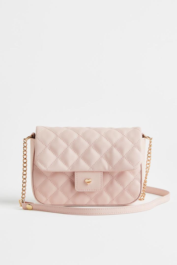 H & M - Quilted Shoulder Bag - Orange