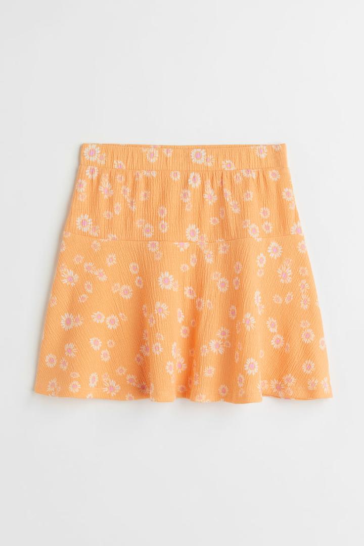 H & M - Jersey Skirt - Orange
