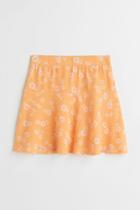 H & M - Jersey Skirt - Orange