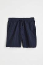 H & M - Relaxed Fit Nylon Shorts - Blue