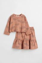 H & M - 2-piece Cotton Set - Orange