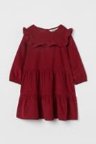 H & M - Corduroy Dress - Red
