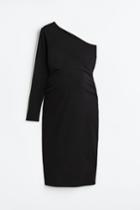 H & M - Mama One-shoulder Dress - Black