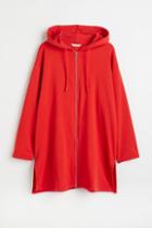 H & M - H & M+ Long Sweatshirt Jacket - Red