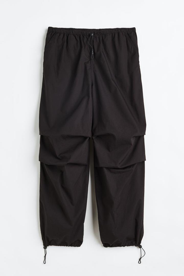 H & M - Parachute Pants - Black