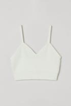 H & M - Rib-knit Top - White
