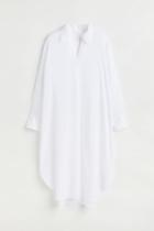 H & M - Lyocell-blend Shirt Dress - White