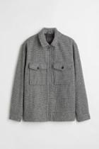 H & M - Wool-blend Shirt Jacket - Black