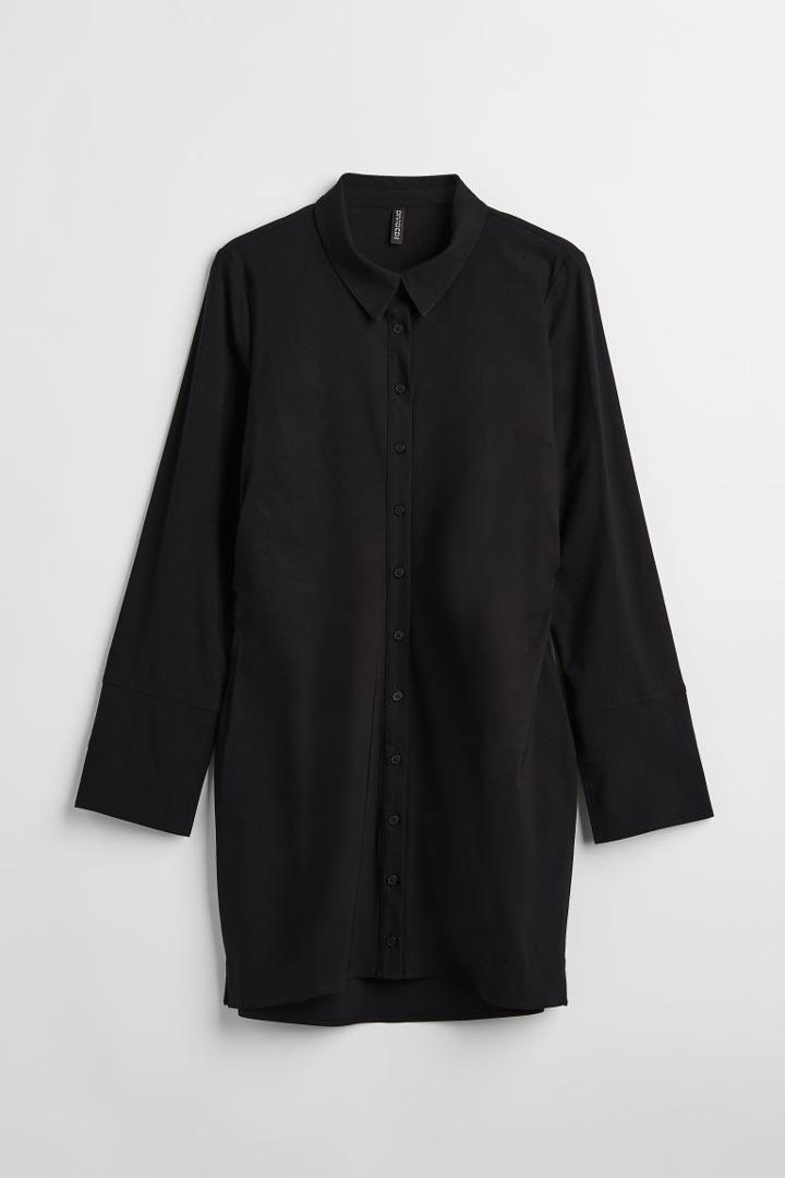 H & M - H & M+ Twill Shirt Dress - Black