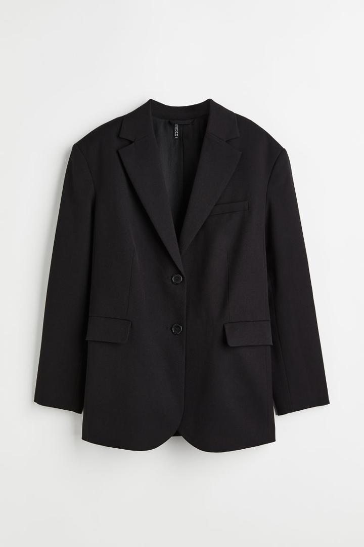 H & M - Single-breasted Jacket - Black