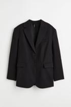 H & M - Single-breasted Jacket - Black