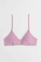 H & M - Padded Bikini Top - Pink