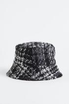 H & M - Textured Bucket Hat - Black