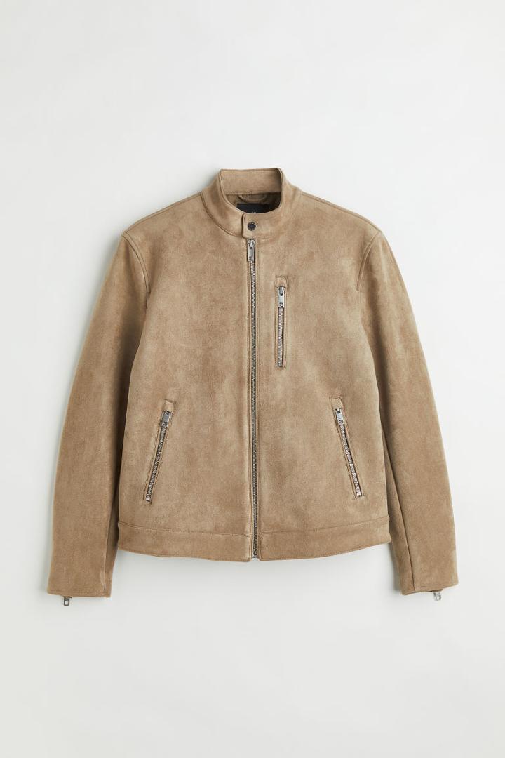 H & M - Biker Jacket - Beige