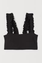 H & M - Padded Bikini Top - Black