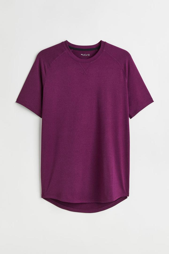 H & M - Sports Shirt In Drymove&trade; - Purple