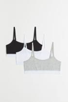 H & M - 3-pack Jersey Tops - White
