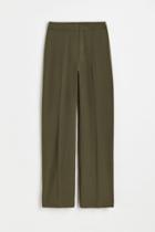 H & M - Wide-cut Pants - Green