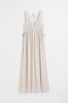 H & M - Mama V-neck Dress - Beige