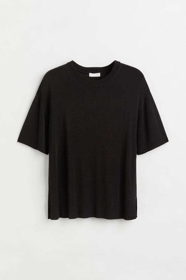 H & M - Tie Belt Dress - Black