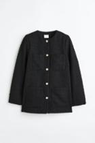 H & M - Boucl Jacket - Black