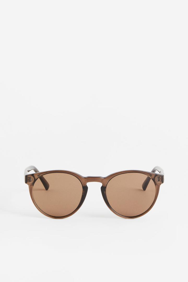 H & M - Round Sunglasses - Beige