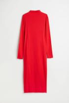 H & M - Mama Ribbed Dress - Red