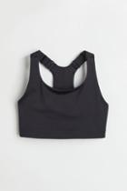 H & M - High Support Sports Bikini Top - Black