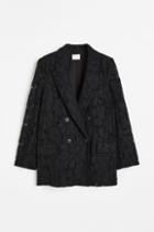 H & M - Lace Blazer - Black