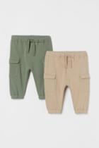 H & M - 2-pack Joggers - Green