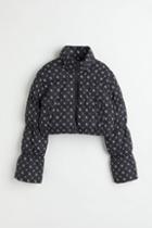 H & M - Crop Puffer Jacket - Black