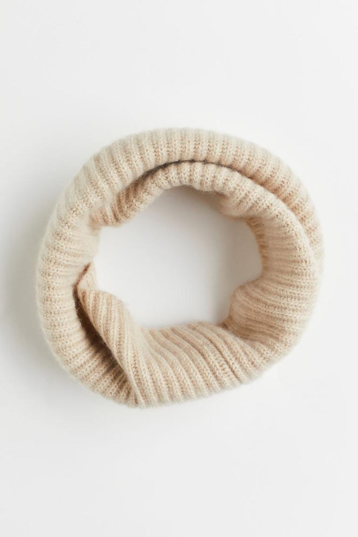 H & M - Cashmere Tube Scarf - Beige