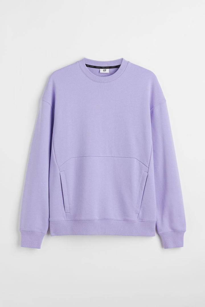 H & M - Relaxed Fit Sports Shirt - Purple