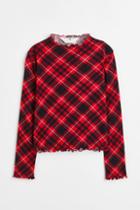 H & M - Long-sleeved Top - Red