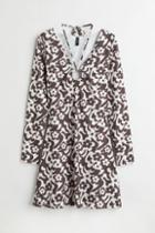 H & M - V-neck Dress - Beige