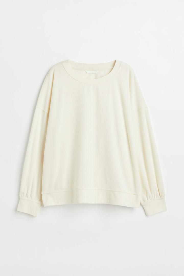 H & M - Terry Sweatshirt - White