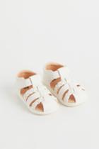 H & M - Strappy Sandals - White