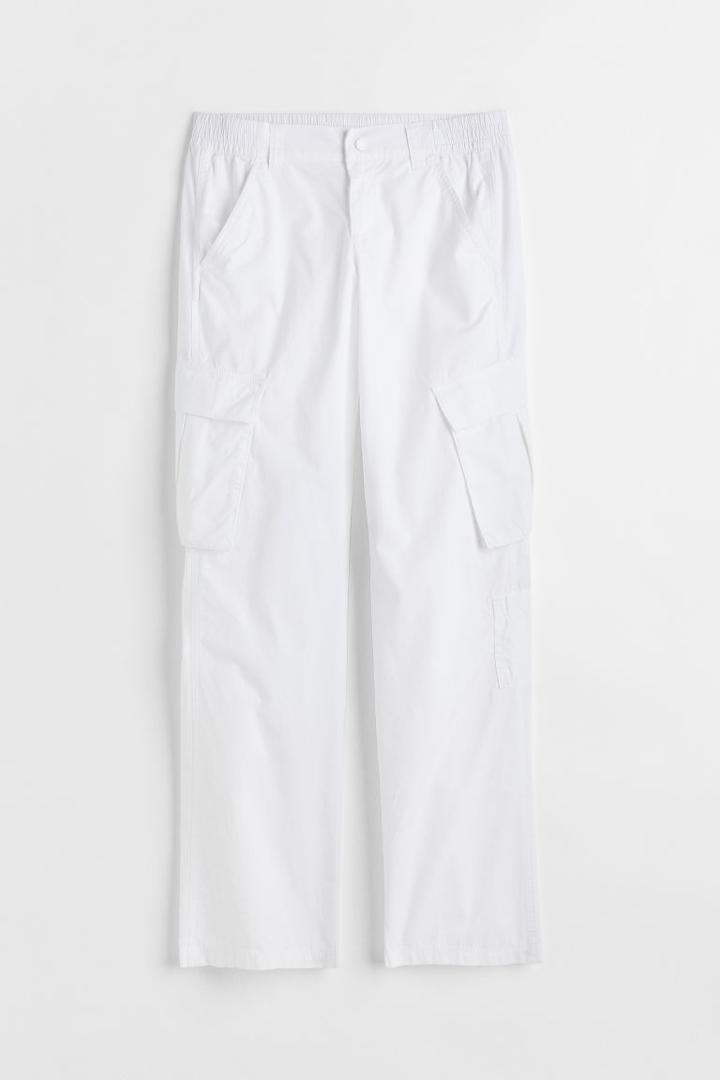 H & M - Cargo Pants - White
