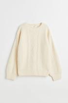 H & M - Jacquard-knit Jumper - Beige
