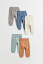 H & M - 5-pack Cotton Pants - Turquoise