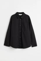 H & M - Cotton Shirt - Black