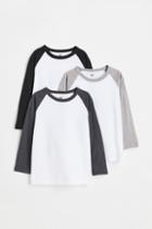 H & M - 3-pack Cotton Jersey Shirts - Gray